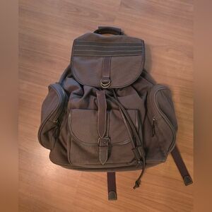 Marlboro Gear Vintage Classic Brown Backpack Leather Lining